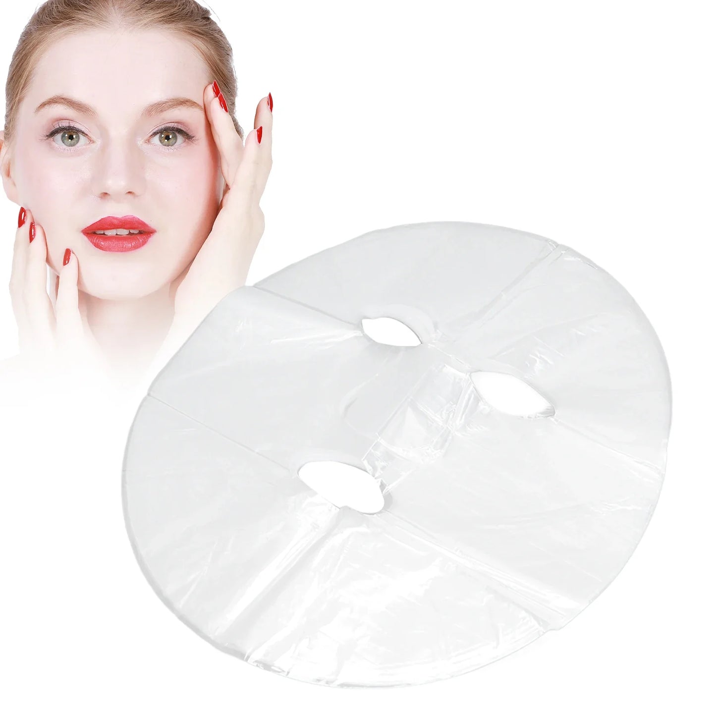 100pcs Facial Mask DIY Preservative Film Disposable Prevent Evaporation Moisture Retention Face Mask Wrapped Paper
